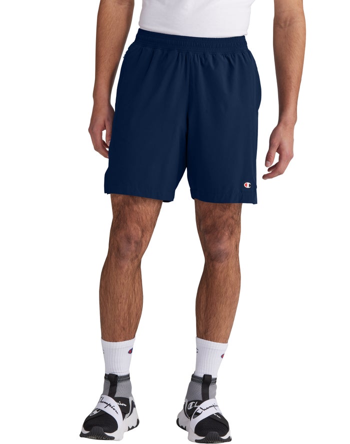 Champion Mens Shorts NZ - Sport No Liner Navy ( 2378-AVRFO )